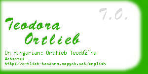 teodora ortlieb business card